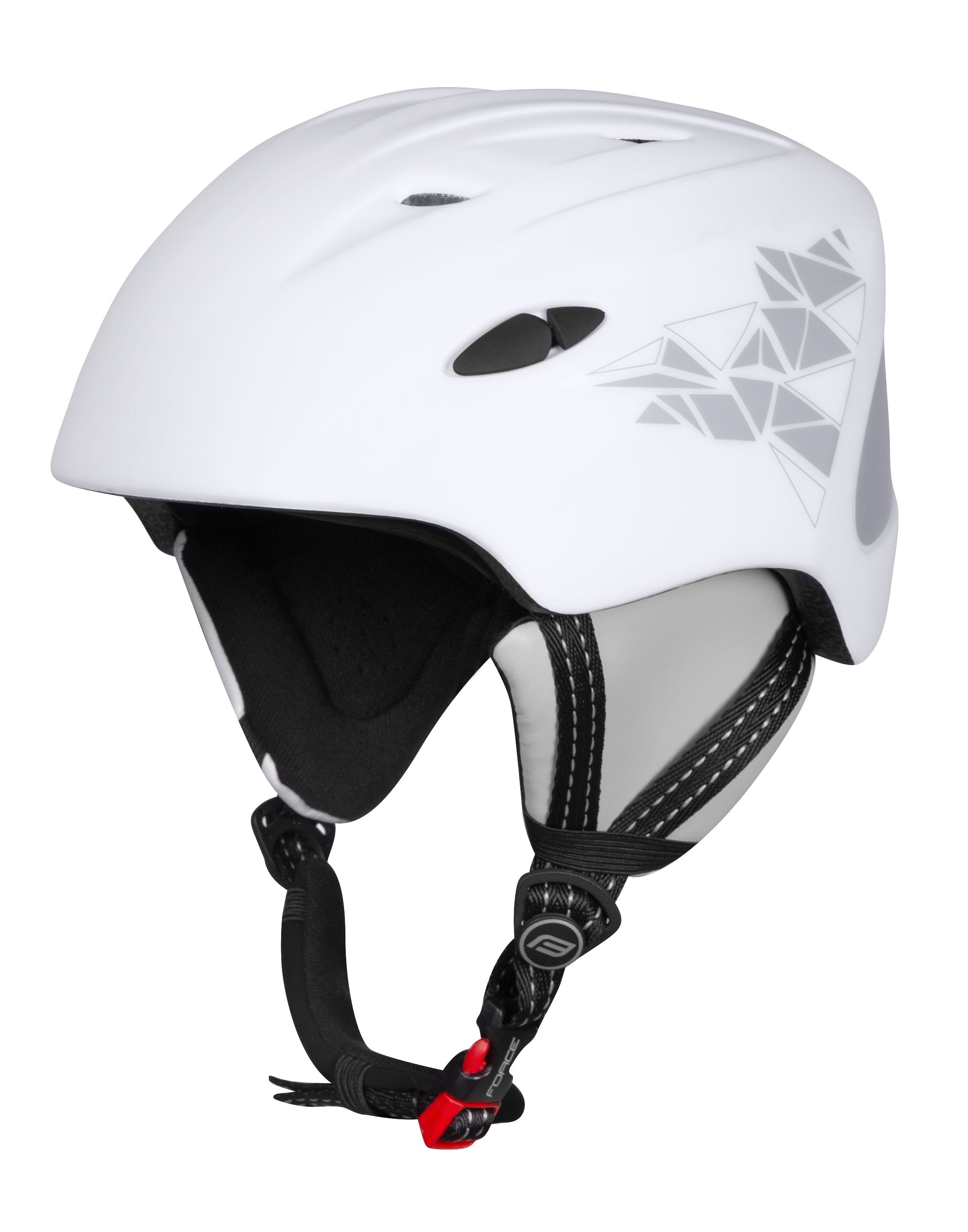 Casca force ski, alb/gri s-m (52-56 cm)