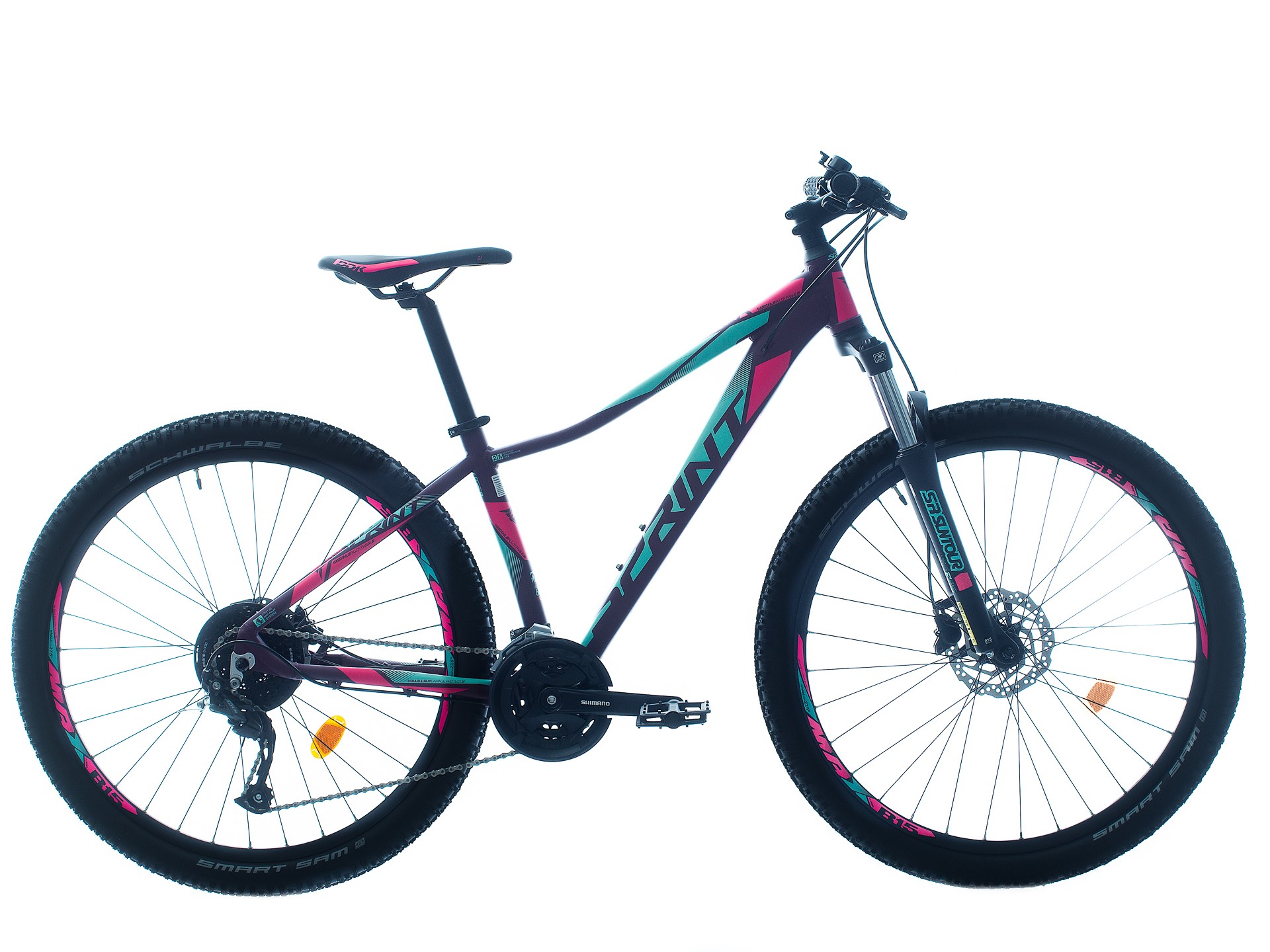 Bicicleta MTB Sprint Maverick Pro Lady 27.5 Violet Mat/Roz Neon 480mm