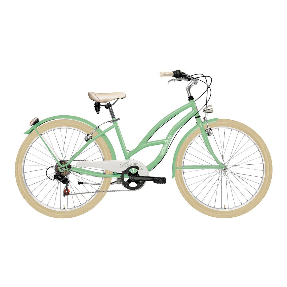 Bicicleta Adriatica Cruiser Lady 26 6V Verde 45 cm