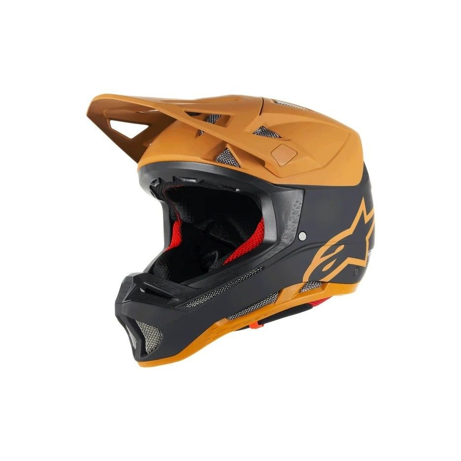 Casca Alpinestars Missile Tech Racer Helmet Black Dark Gold Matt M