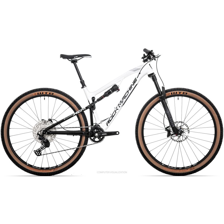 Bicicleta Rock Machine Blizzard XCM 70-29 29 Gloss White/Black/Silver 17.0 - (M)