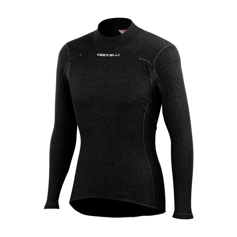 Bluza de corp cu maneca lunga Castelli Flanders Warm LS Negru S