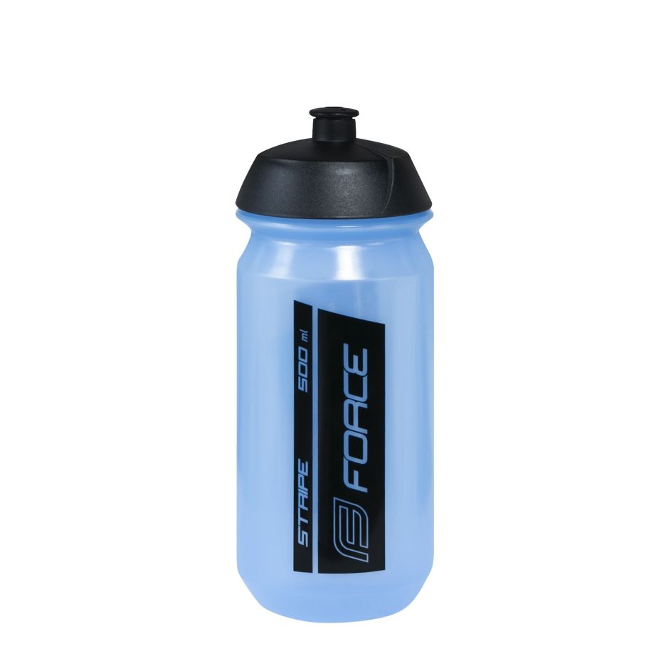 Bidon Force Stripe 0.5l Transparent/Blue/Black