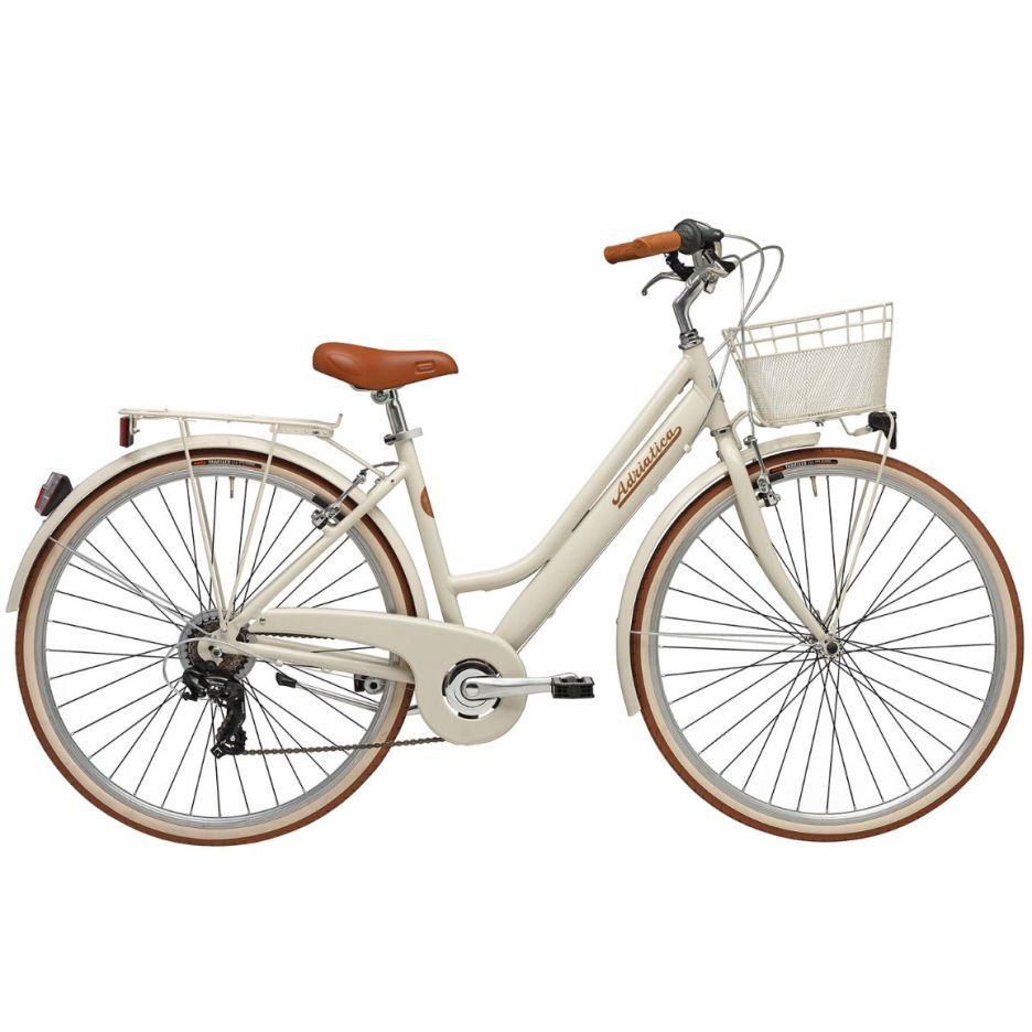 Bicicleta Adriatica Retro Lady 28 crem 45 cm