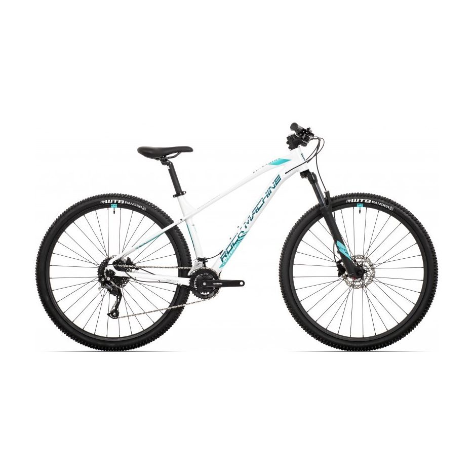Bicicleta Rock Machine Catherine 20-29 29 Gloss White/Petrol/Neon Cyan 17.0 - (M)