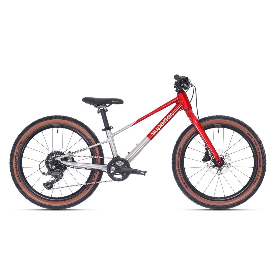 Bicicleta Superior TEAM 20 20 Gloss Brushed Alu/Red