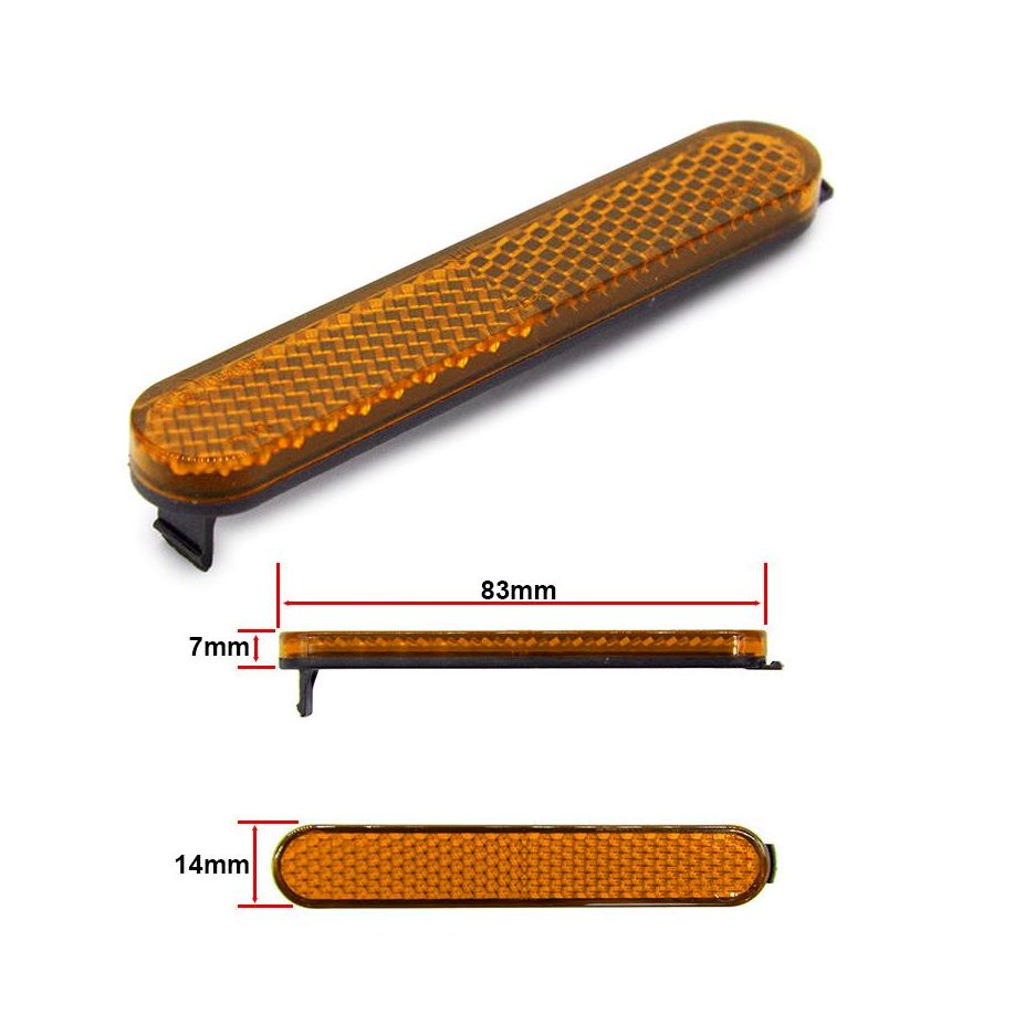 Reflectorizante galbene pentru trotineta Xiaomi - set 20 bucati