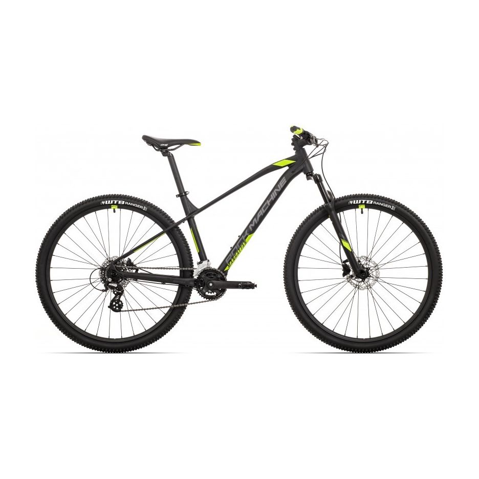 Bicicleta Rock Machine Manhattan 40-29 29 Matte Black/Grey/Radioactive Yellow  19.0 - (L)