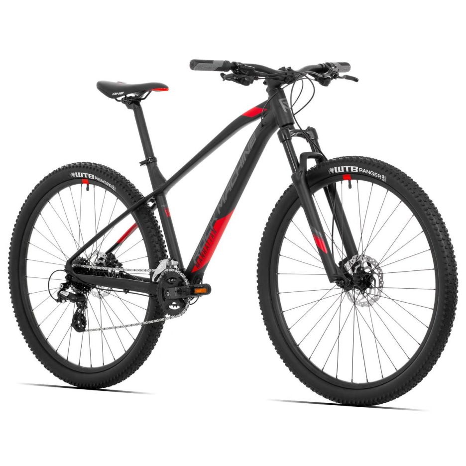 Bicicleta Rock Machine Manhattan 70-29 29 Matte Black/Grey/Red 21.0 - (XL)