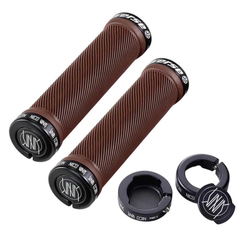 Mansoane Reverse Nico Vink 130/30mm Lock On maro/negru