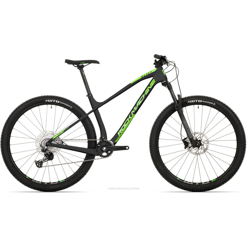 Bicicleta Rock Machine Blizz CRB 30-29 29 Matte Black/Neon Green 19.0 - (L)
