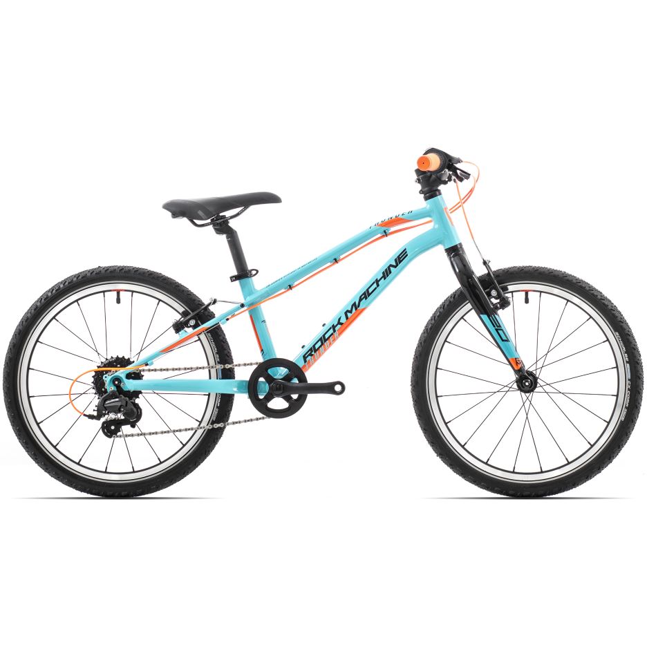 Bicicleta Rock Machine Thunder 20 VB Gloss Neon Cyan/Black/Orange