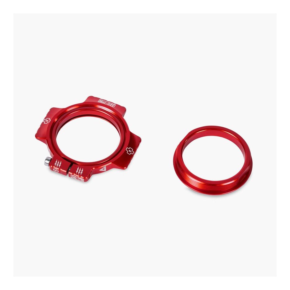 Piulita pretensionare rulmenti pedalier Muc-Off Crank Preload Ring Rosu