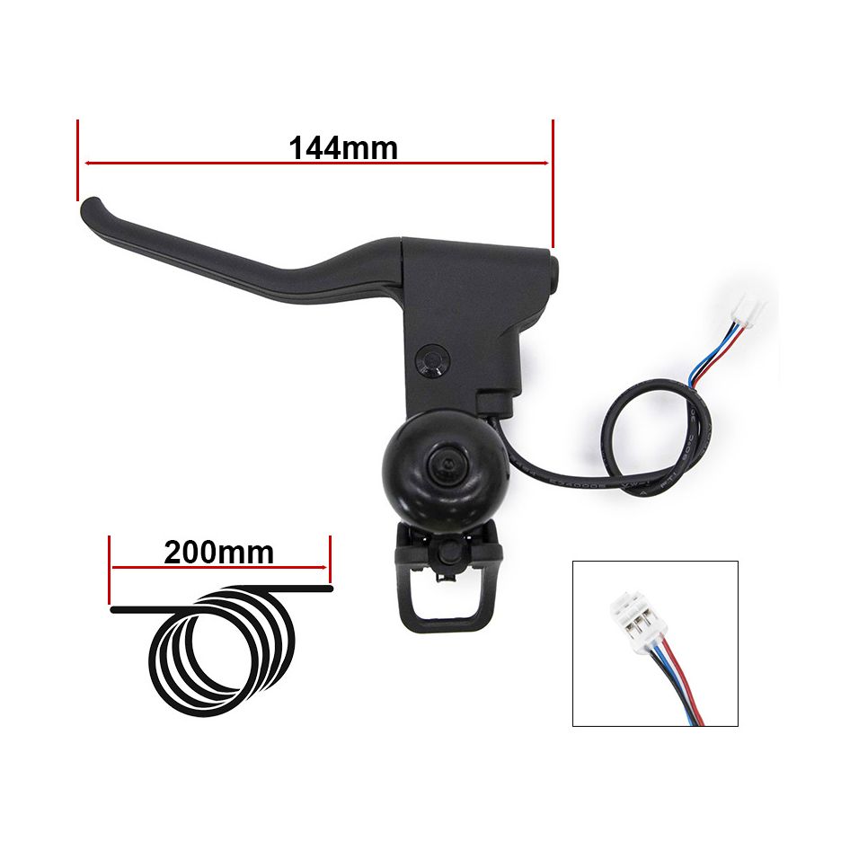 Maneta frana cu sonerie pentru trotinete Xiaomi Mi4 Pro