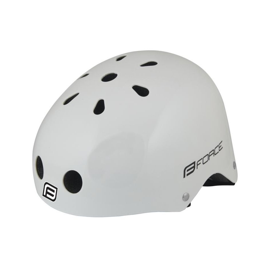 Casca Force BMX alb lucios L-XL