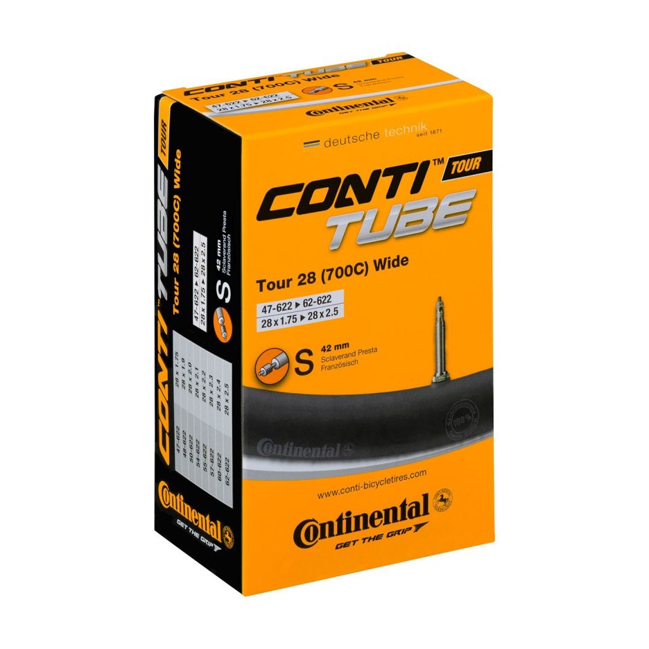 Camera Continental Tour 28 Wide 47/62-622 28x1.75-2.5 S42