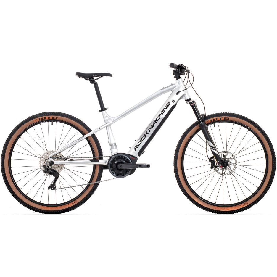 Bicicleta Electrica Rock Machine Torrent e70-29 B 29 Gloss Silver/Black/Silver 17.0 - (M)