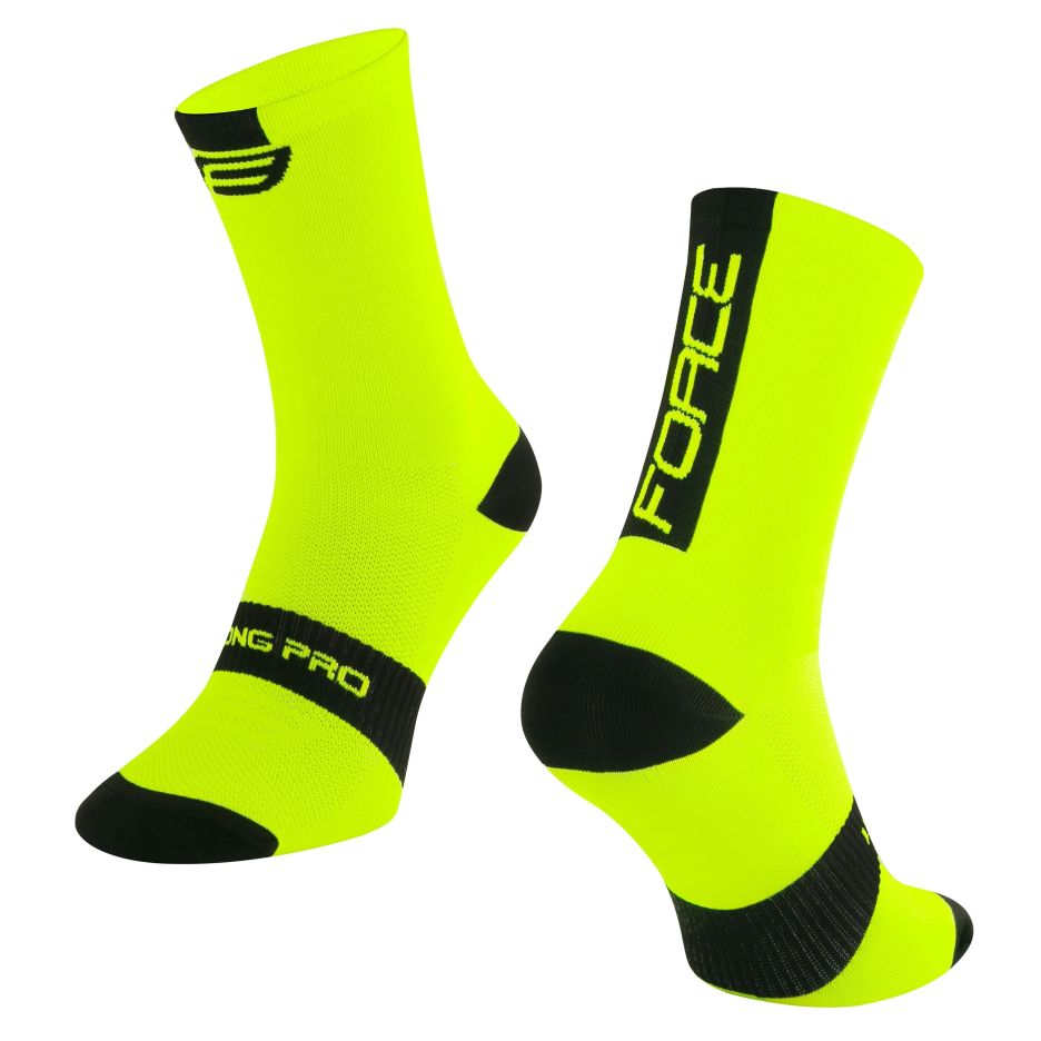 Sosete Force Long Pro Fluo-Black L-XL / 42-46