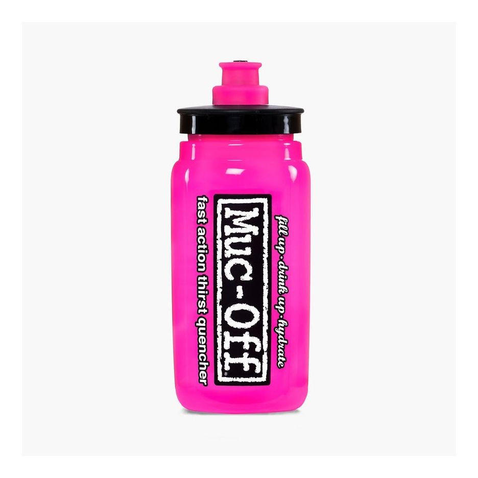 Bidon Muc-Off X Elite Fly Water Bottle Roz 550ml