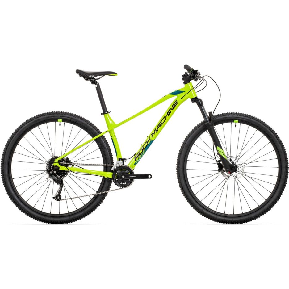 Bicicleta Rock Machine Torrent 20-29 29 Gloss Radioactive Yellow /Black/Petrol Blue 19.0 - (L)