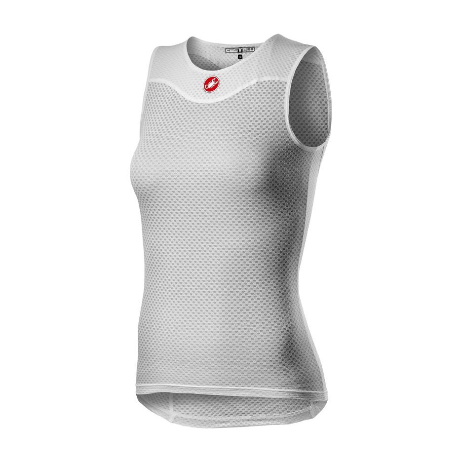 Bluza corp fara maneci Castelli PRO Issue 2 W SL de dama Alb XS