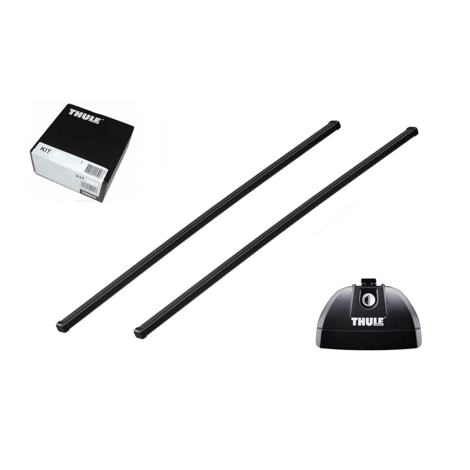 Bare transversale Thule Squarebar 118 pentru RENAULT Grand Scenic II, 5 usi MPV, model 2003-2008, Sistem cu prindere in puncte fixe
