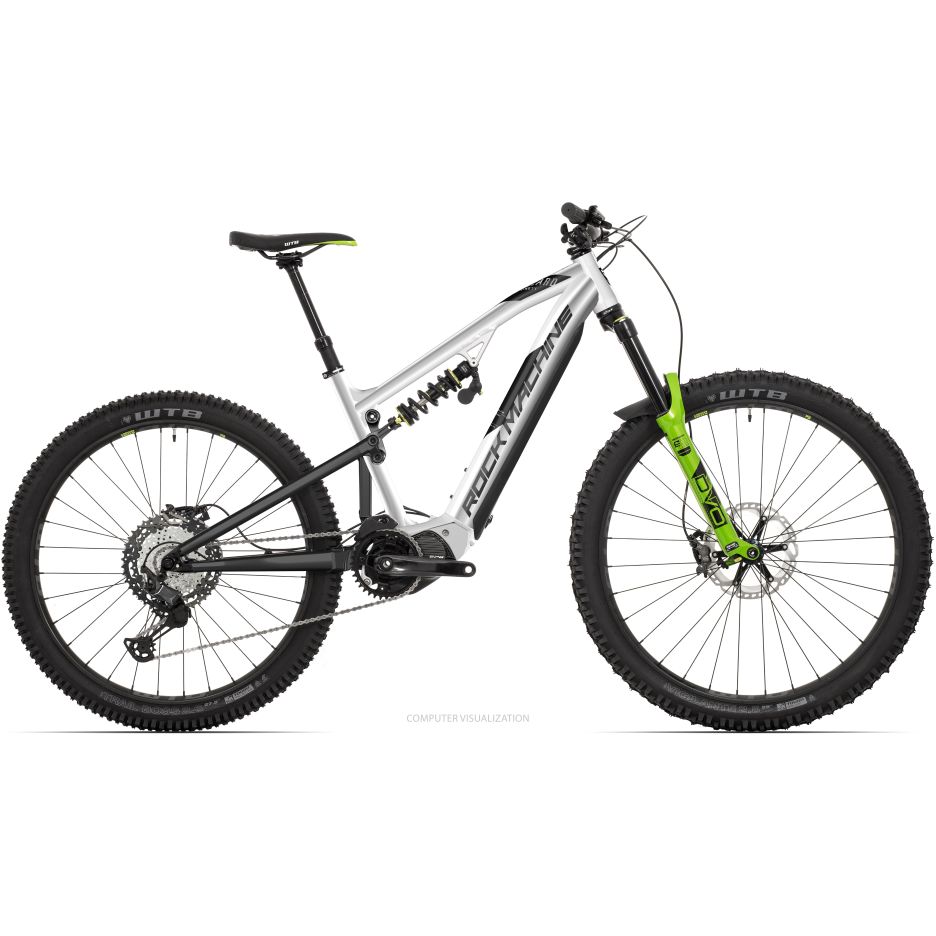 Bicicleta Electrica Rock Machine Blizzard e90-297 RZ 29 Gloss Silver/Black 19.0 - (L)