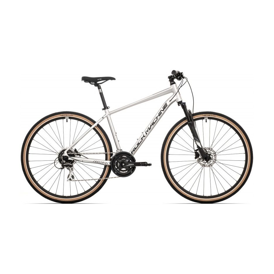 Bicicleta Rock Machine Crossride 300 29 Gloss Silver/Black/Grey  22.0 - (XL)