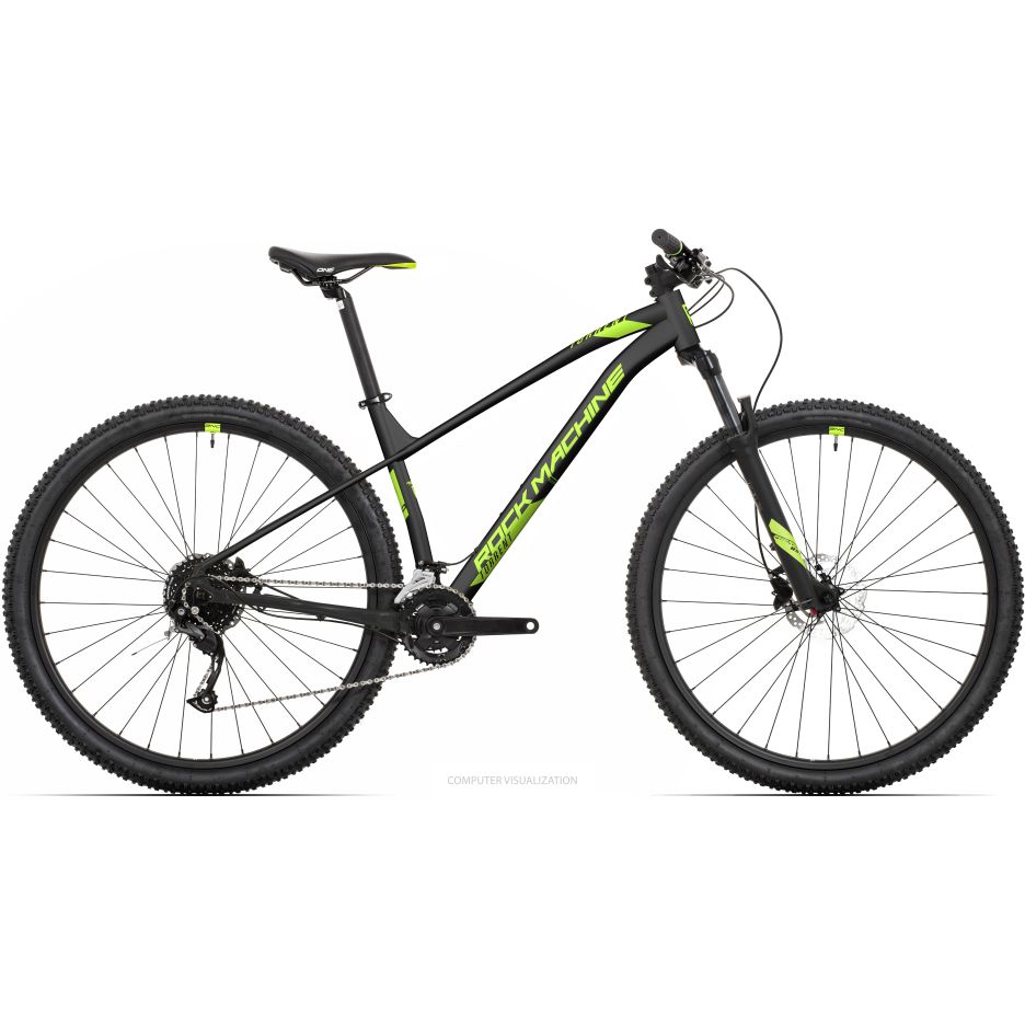 Bicicleta Rock Machine Torrent 20-29 29 Matte Black/Radioactive Yellow 19.0 - (L)