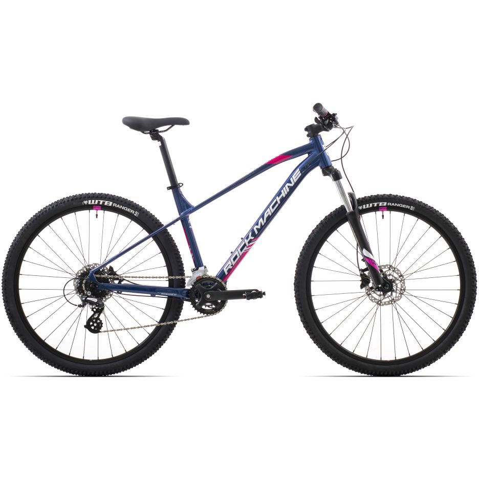 Bicicleta Rock Machine Catherine 70-27 27.5 Gloss Metallic Navy/Silver/Pink 15.0 - (S)