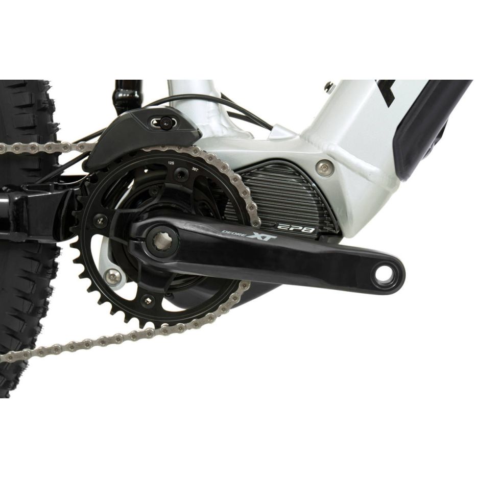 Bicicleta Electrica Rock Machine Blizzard INT e90-297 RZ 29 Gloss Silver/Black/Green 19.0 - (L)