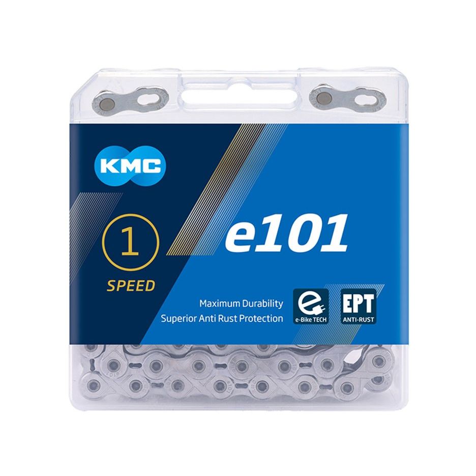 Lant KMC E101 EPT Single-Speed 112 Zale Ebike Argintiu