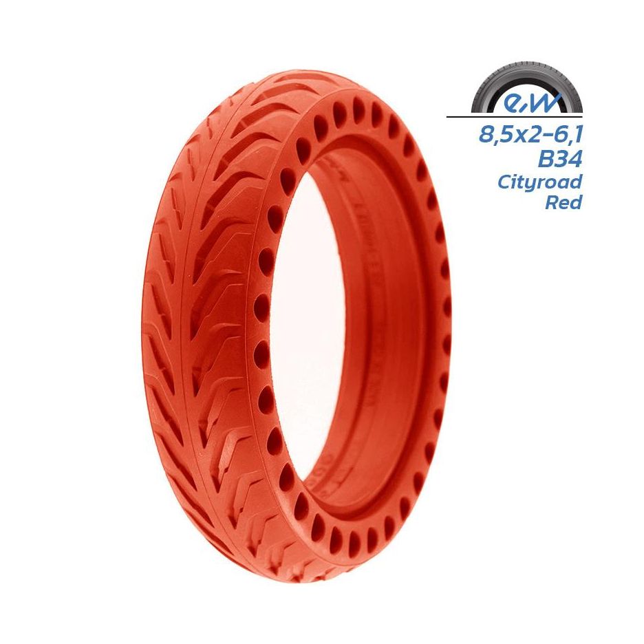 Anvelopa plina perforata trotineta 8.5×2 pentru Xiaomi Rosie