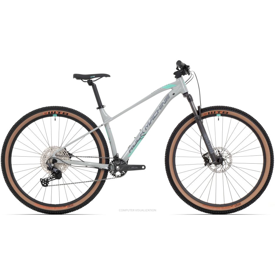 Bicicleta Rock Machine Catherine 60-29 29 Gloss Grey/Grey/Mint 15.0 - (S)