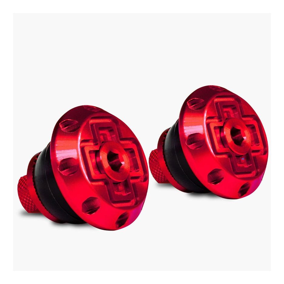Dopuri de ghidon Muc-Off Disco Bar End Plugs Rosu