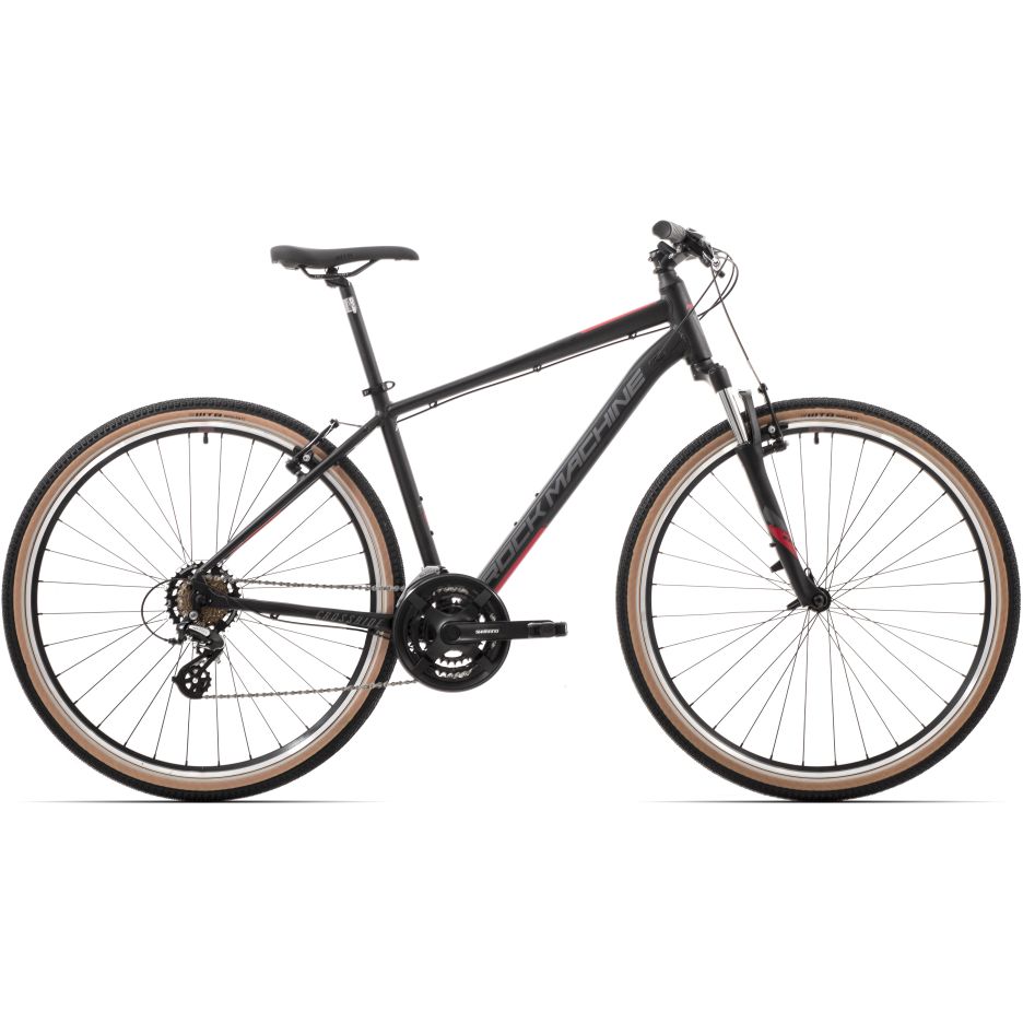 Bicicleta Rock Machine Crossride 100 29 Matte Black/Grey/Red 20.0 - (L)