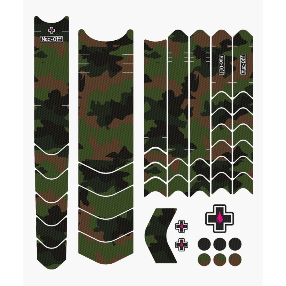 Set stickere protectie cadru Muc-Off Frame Protection Kit E-MTB Camo