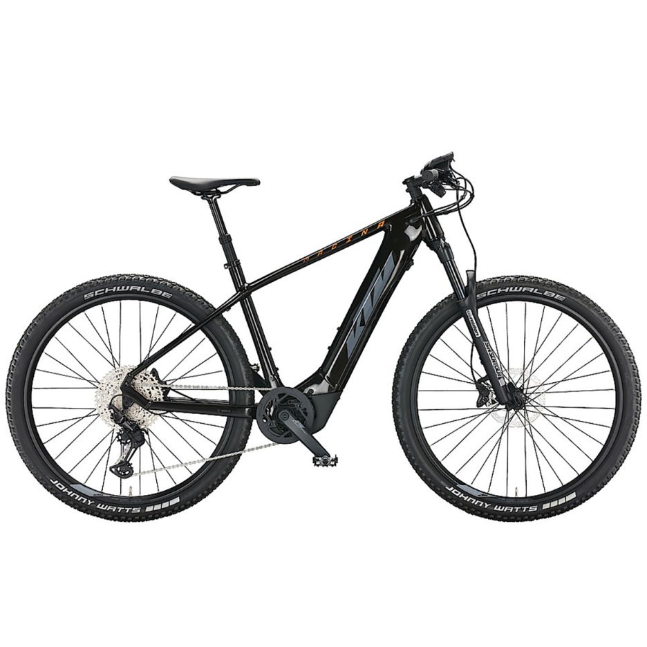 Bicicletă electrică KTM Macina Team 692 culoare multicolor, hardtail aluminiu Alloy 6061 29 inch, motor Bosch Performance CX Gen.4 85Nm, baterie PowerTUBE 625Wh, furcă Suntour Raidon 34 Air 120mm, grupaj SRAM Eagle 12v, vedere laterală