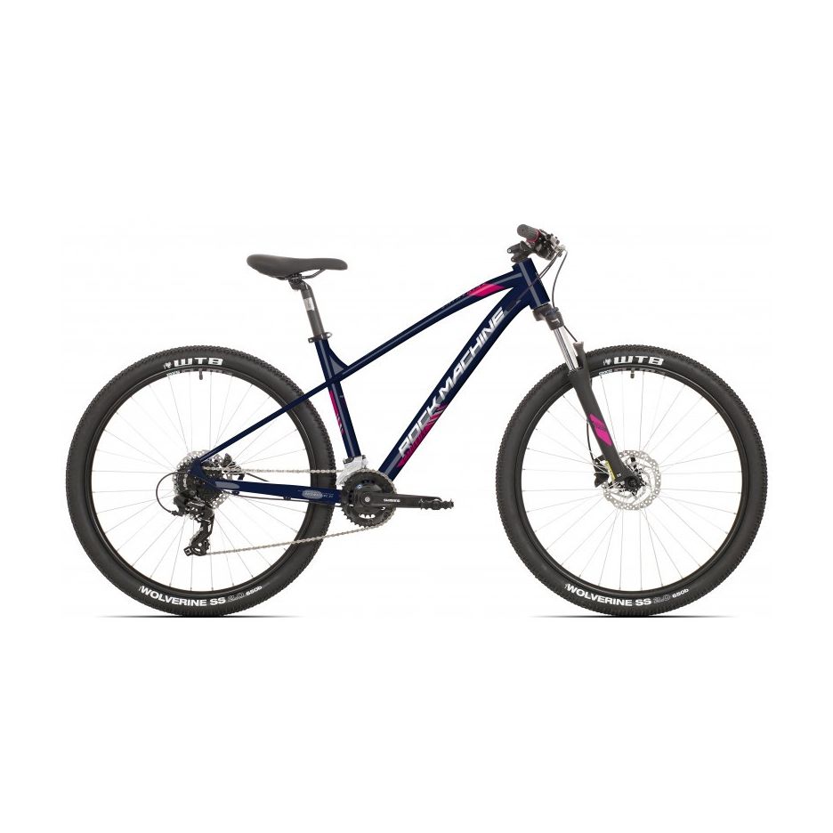 Bicicleta Rock Machine Catherine 70-27 27.5 Gloss Metallic Navy/Silver/Pink 19.0 - (L)