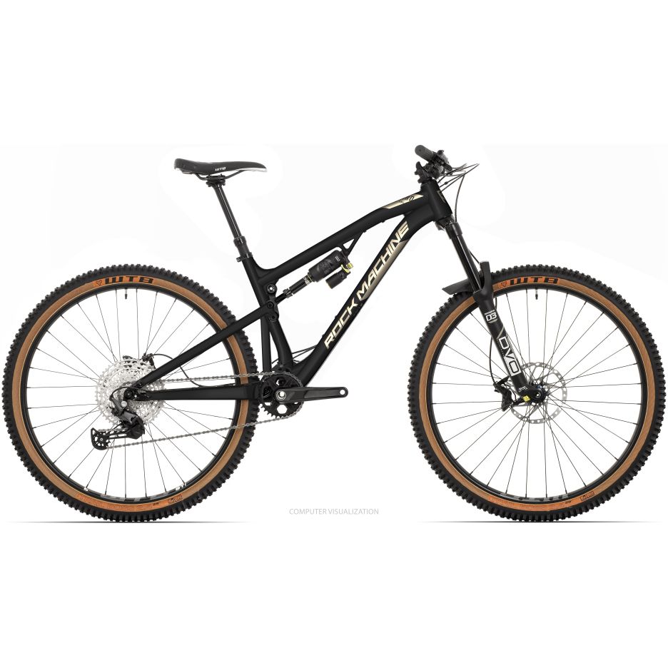 Bicicleta Rock Machine Blizzard TRL 70-29 29 Gloss Black/Metallic Sand 21.0 - (XL)