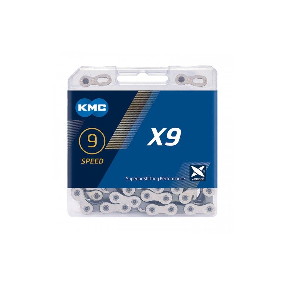 Lant KMC X9 Grey 9 Viteze 116 Zale - Set 25 bucati