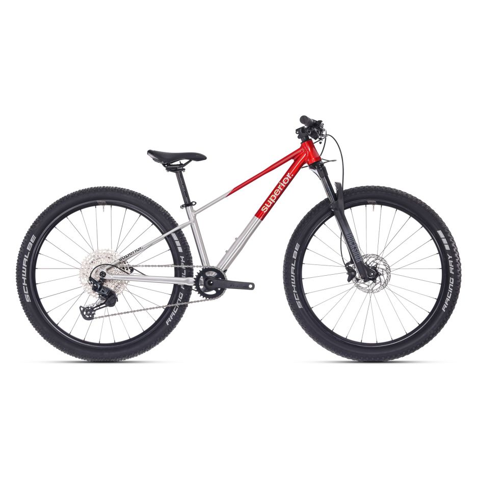 Bicicleta Superior TEAM 27.7 27.5 Gloss Brushed Alu/Red 15.5 - (S)