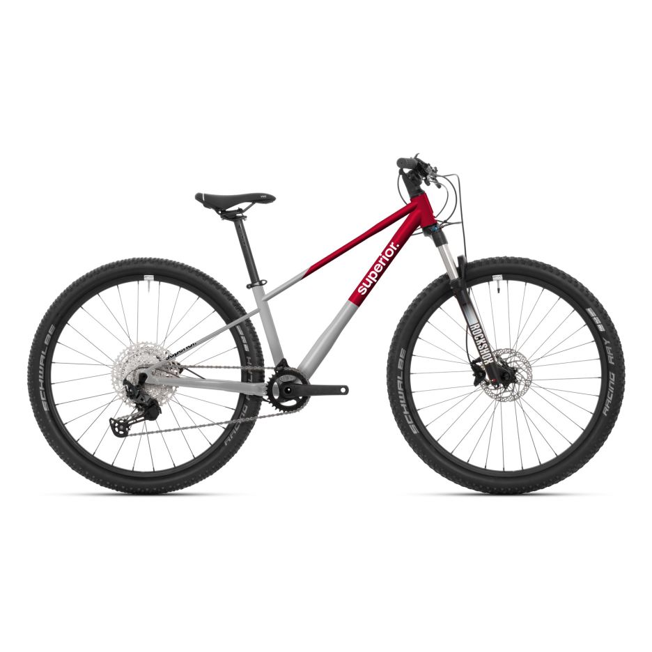 Bicicleta Superior TEAM 27.3 27.5 Gloss Brushed Alu/Red 13 - (XS)