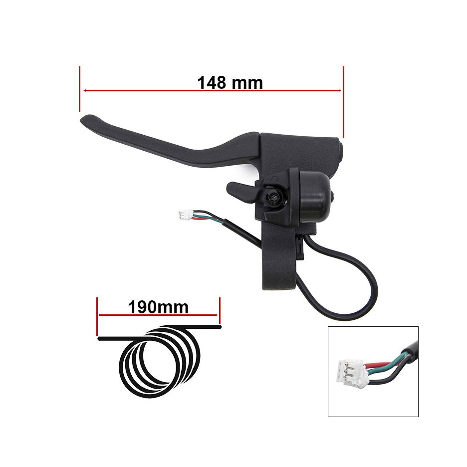 Maneta frana cu sonerie pentru trotinete Xiaomi Mi3 Lite