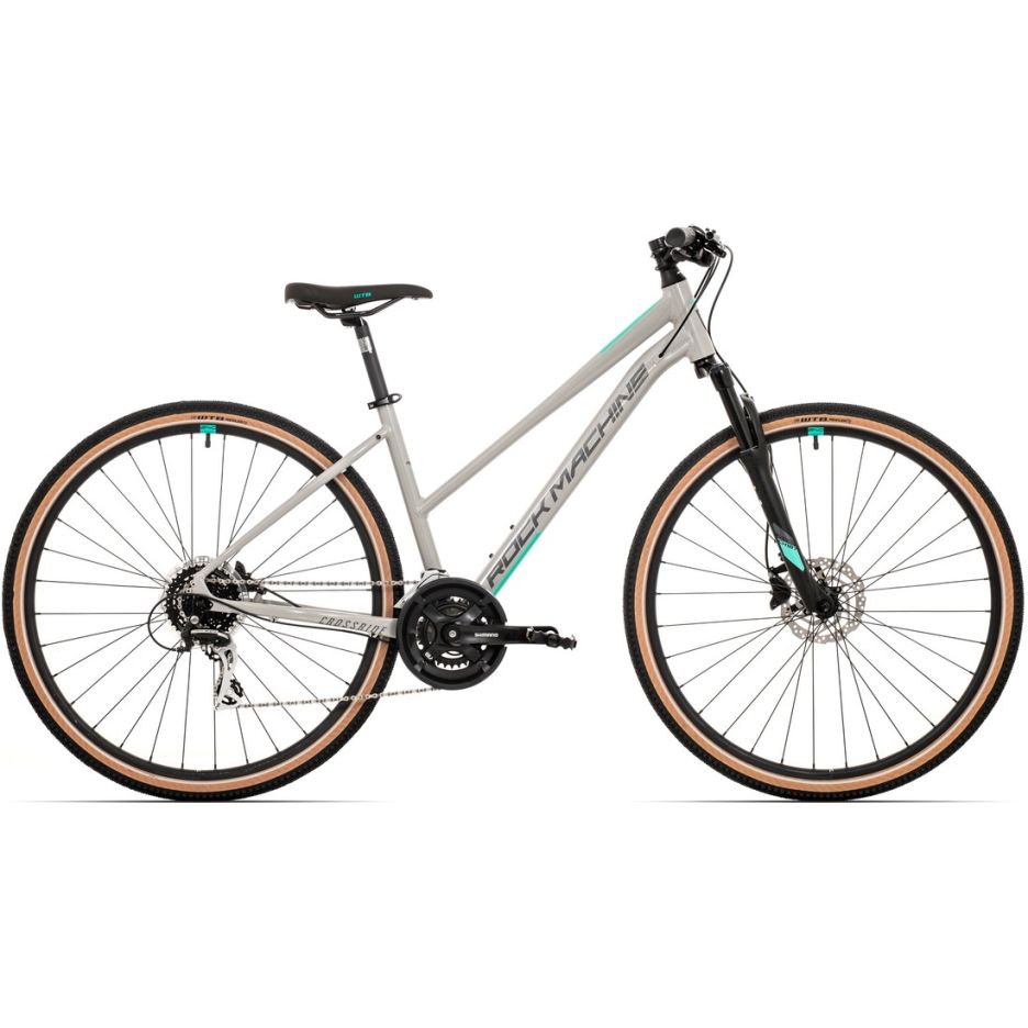 Bicicleta Rock Machine Crossride 300 Lady 29 Gloss Grey/Grey/Mint 17.0 - (M)