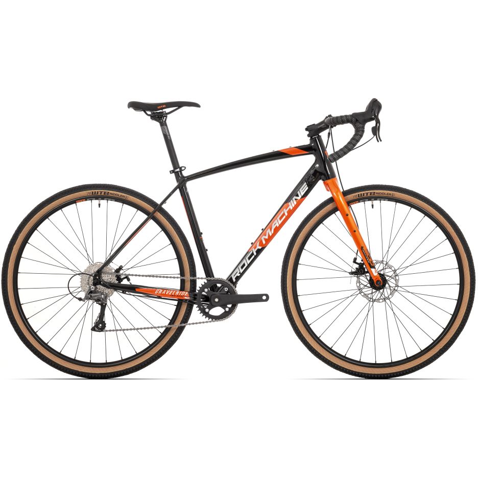 Bicicleta Rock Machine Gravelride 200 28 Gloss Black/Silver/Orange 54cm