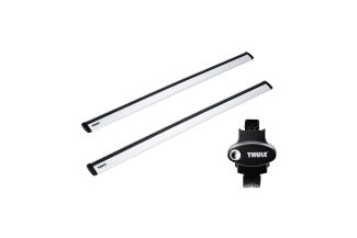 Bare transversale Thule Rapid System Wingbar Evo pentru CITROEN C5, 4 usi Sedan, model 2001 - 2007, Sistem cu prindere in puncte fixe