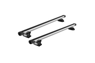 Bare transversale Thule Evo Flush Rail Slidebar pentru AUDI Q5 Sportback 5 usi SUV, model 2025 - prezent, Sistem cu prindere pe bare longitudinale integrate