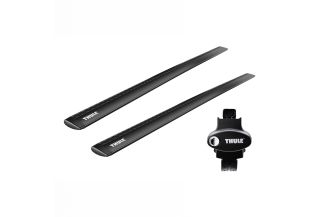 Bare transversale Thule Rapid System Wingbar Evo Black pentru CITROEN C5, 4 usi Sedan, model 2001 - 2007, Sistem cu prindere in puncte fixe