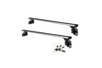 Sistem Bare transversale Green Valley RAPIDO aluminiu pentru Dacia Sandero III, 5 usi Hatchback, model 2021-prezent, Sistem cu prindere pe plafon normal (sistem antifurt inclus)